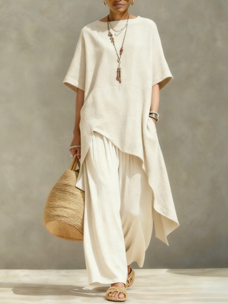 Summer Linen Clothing For Women - Women Cotton Linen Pant Sets 2