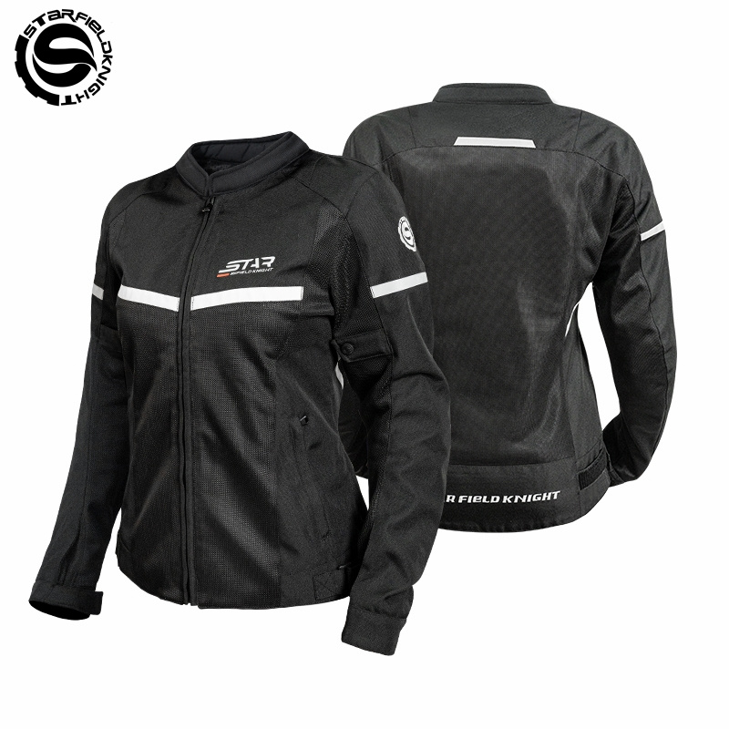 Summer Knights Clothing - SFK Black&White Motorcycle Jacket Women's Riding