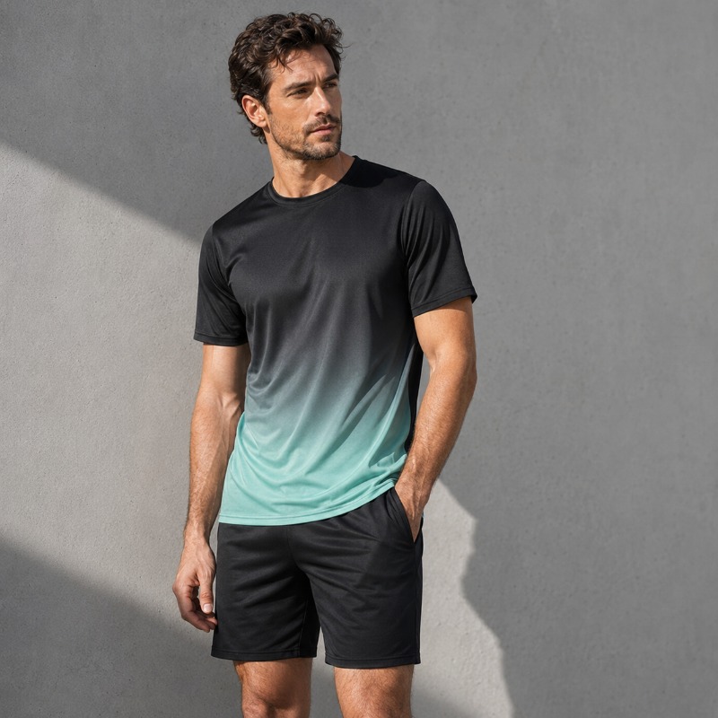 Summer Clothing Haul - Men Quick Dry Sportswear Set 2
