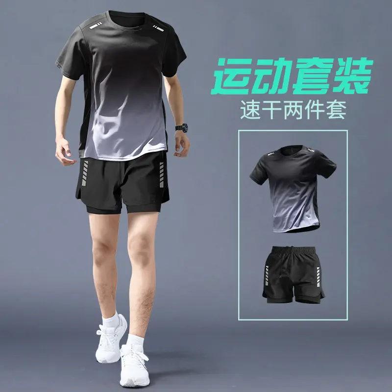 Yours Summer Clothing - 2-piece men's running sports outfit -