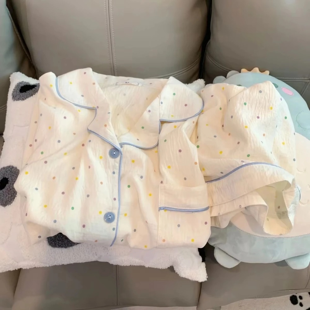 Summer House Clothing - Print Polka Dot Women Pajamas Sleepwear