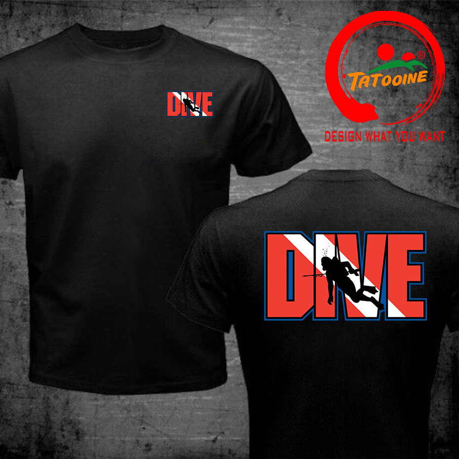 Summer Clothing Drive - Awesome Scuba Drive T-Shirts Men Streetwear