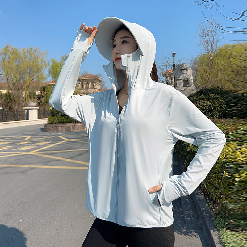 Summer Uv Clothing - Women Hooded Sun Protection Jacket Teenage