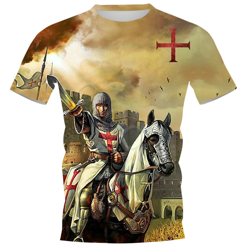 Summer Knights Clothing - HX Knights Templar T-shirts 3D Printed