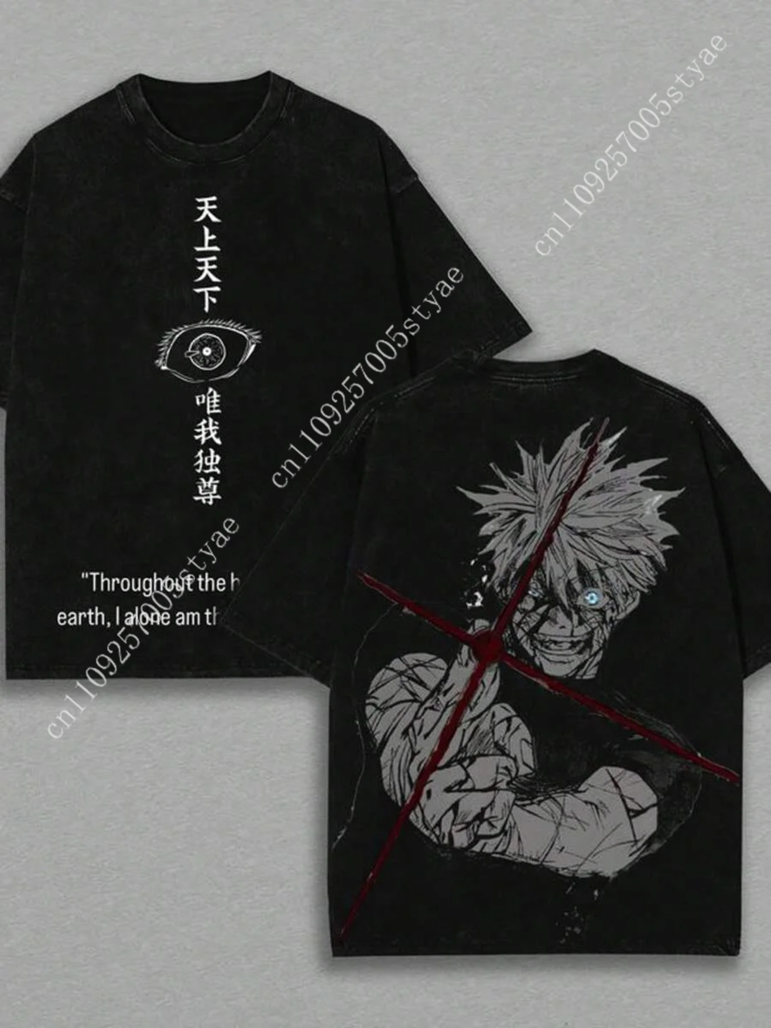 Yours Summer Clothing - Gojo Satoru Graphic Tshirt Manga Clothing