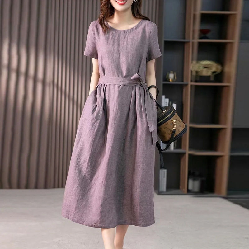 Summer Linen Clothing For Women - Plus Size Women's Summer Casual Elegant