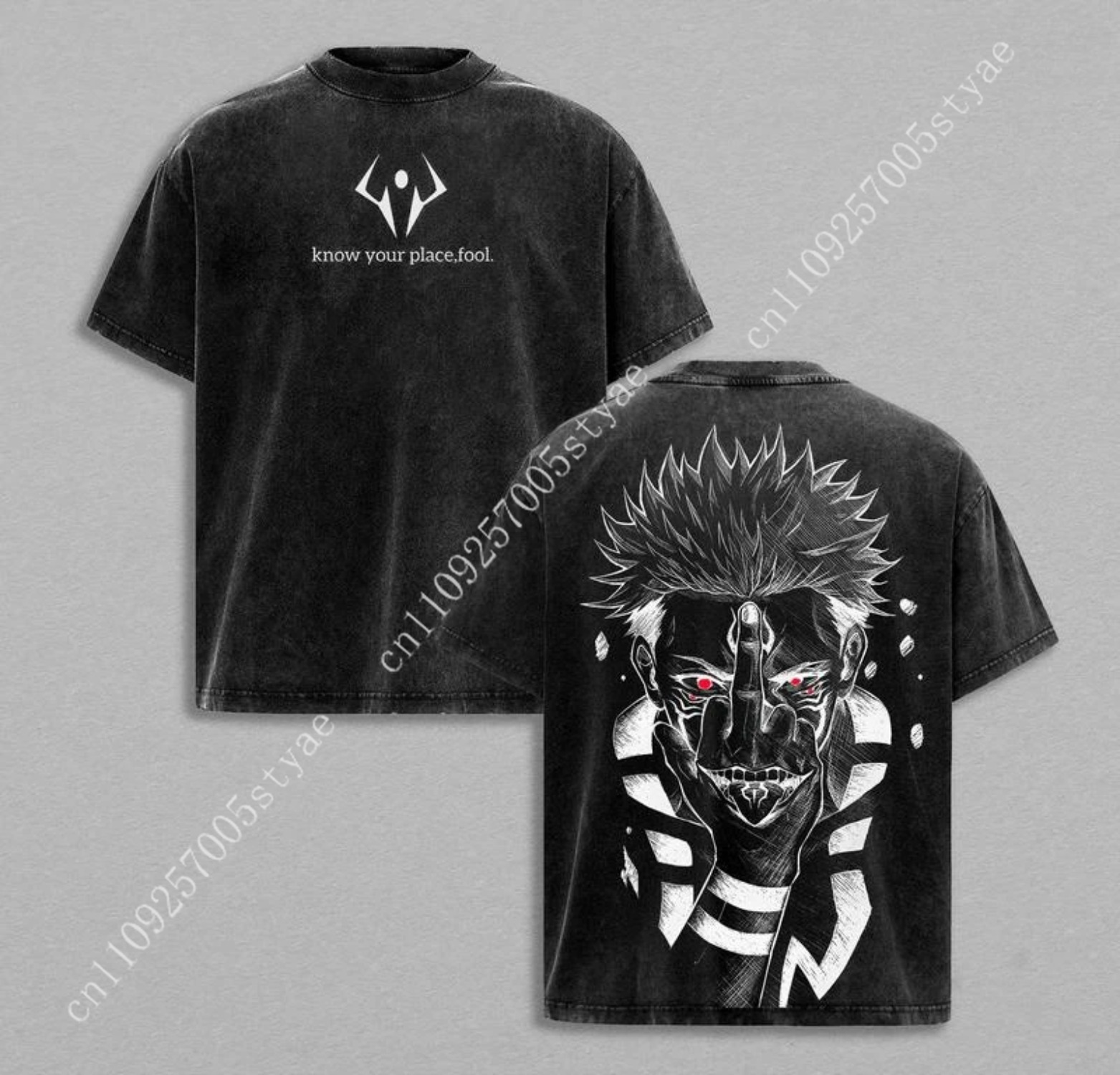 Yours Summer Clothing - Anime Ryomen Sukuna Graphic T-shirt Vintage