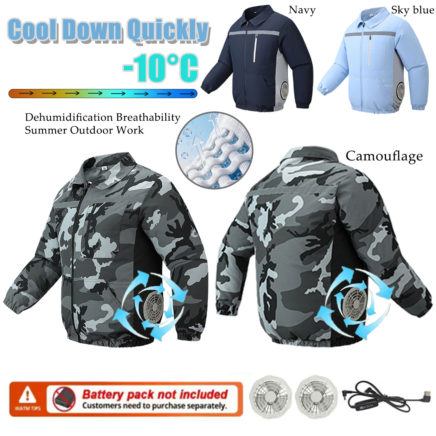 Summer Clothing Drive - Summer Outdoor Fishing Fan Clothing Travel