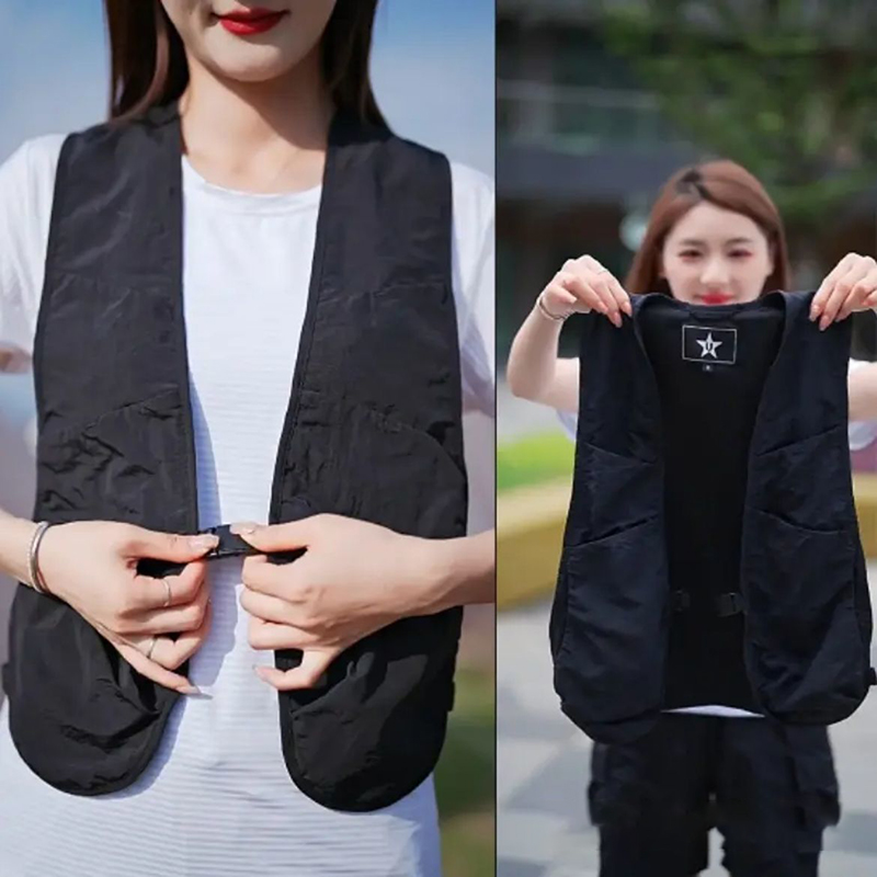 Summer Hiking Clothing - Lightweight Unisex Waistcoat Vest Multi-pockets Hip-hop