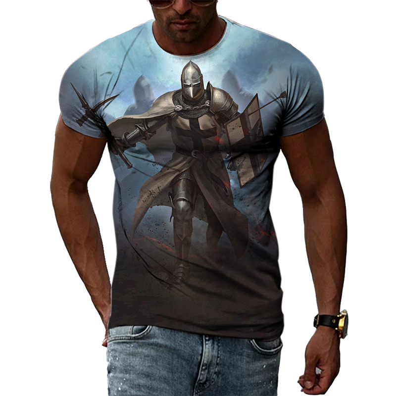 Summer Knights Clothing - New Men's Handsome Knight 3D Printed
