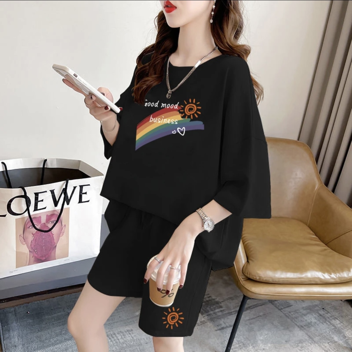 Summer Clothing - Fashion women's summer shorts set, sportswear,