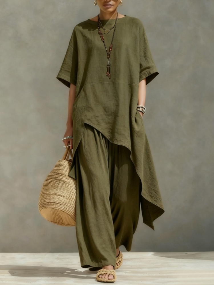 Women Cotton Linen Pant Sets 2 - Summer Linen Clothing For Women 评论和价格