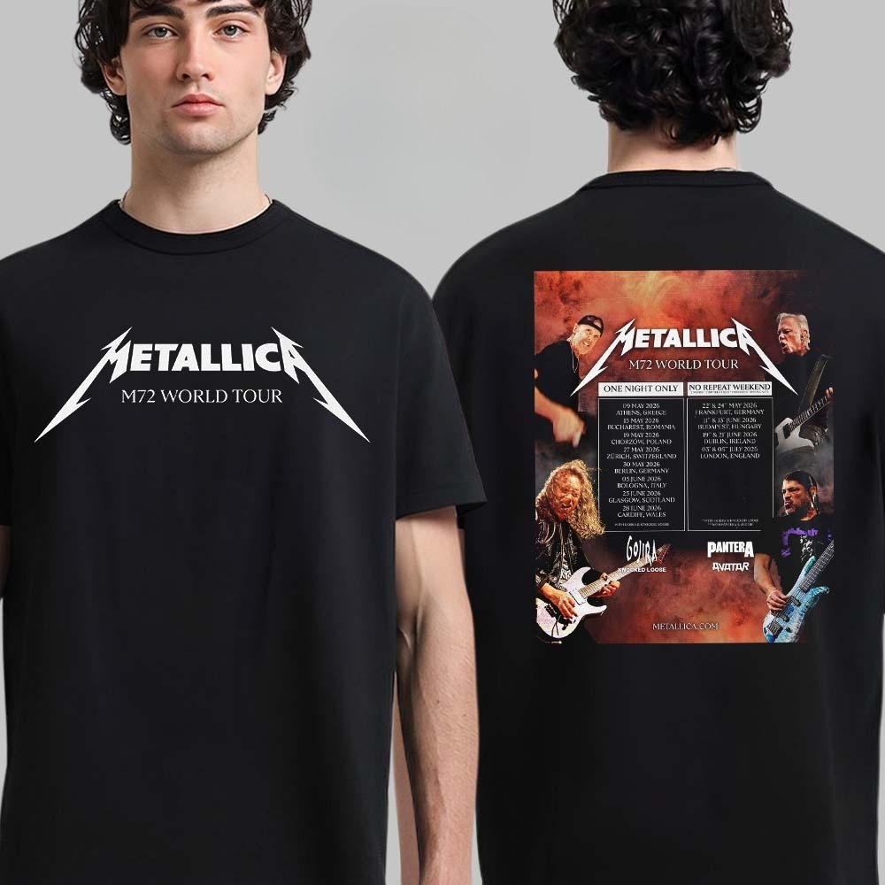 Metallica M72 World Tour Retur - Summer Clothing Europe 评论和价格