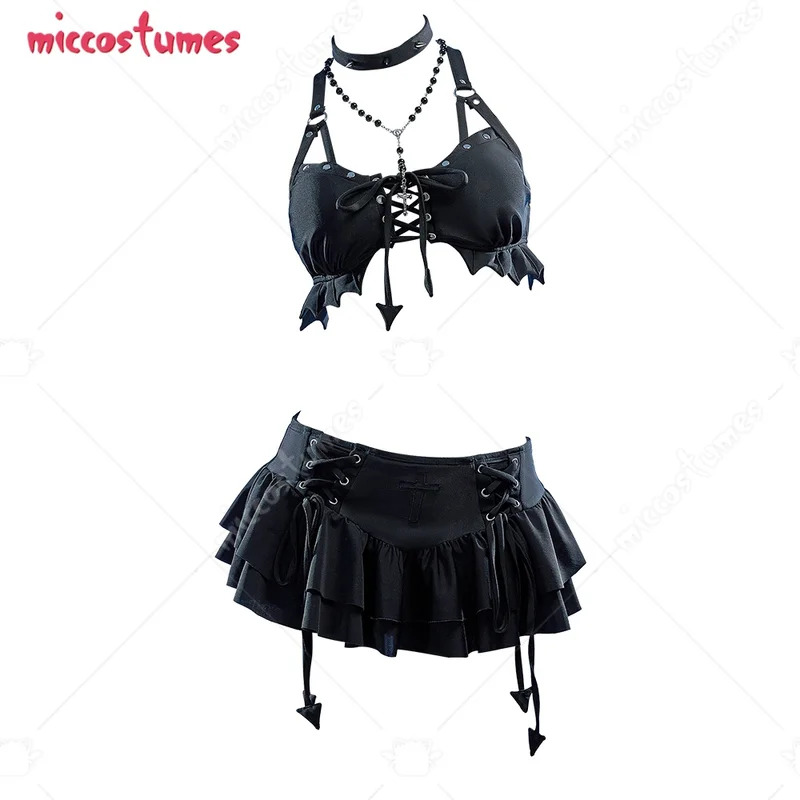 25COShaikyuu Women Goth Two Pi - Halter Neck Top 评论和价格