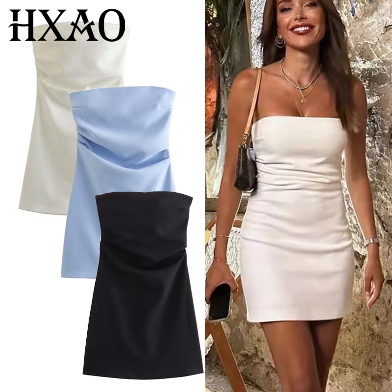 HXAO Dress Women Off Shoulder  - Summer Clothing Zara 评论和价格