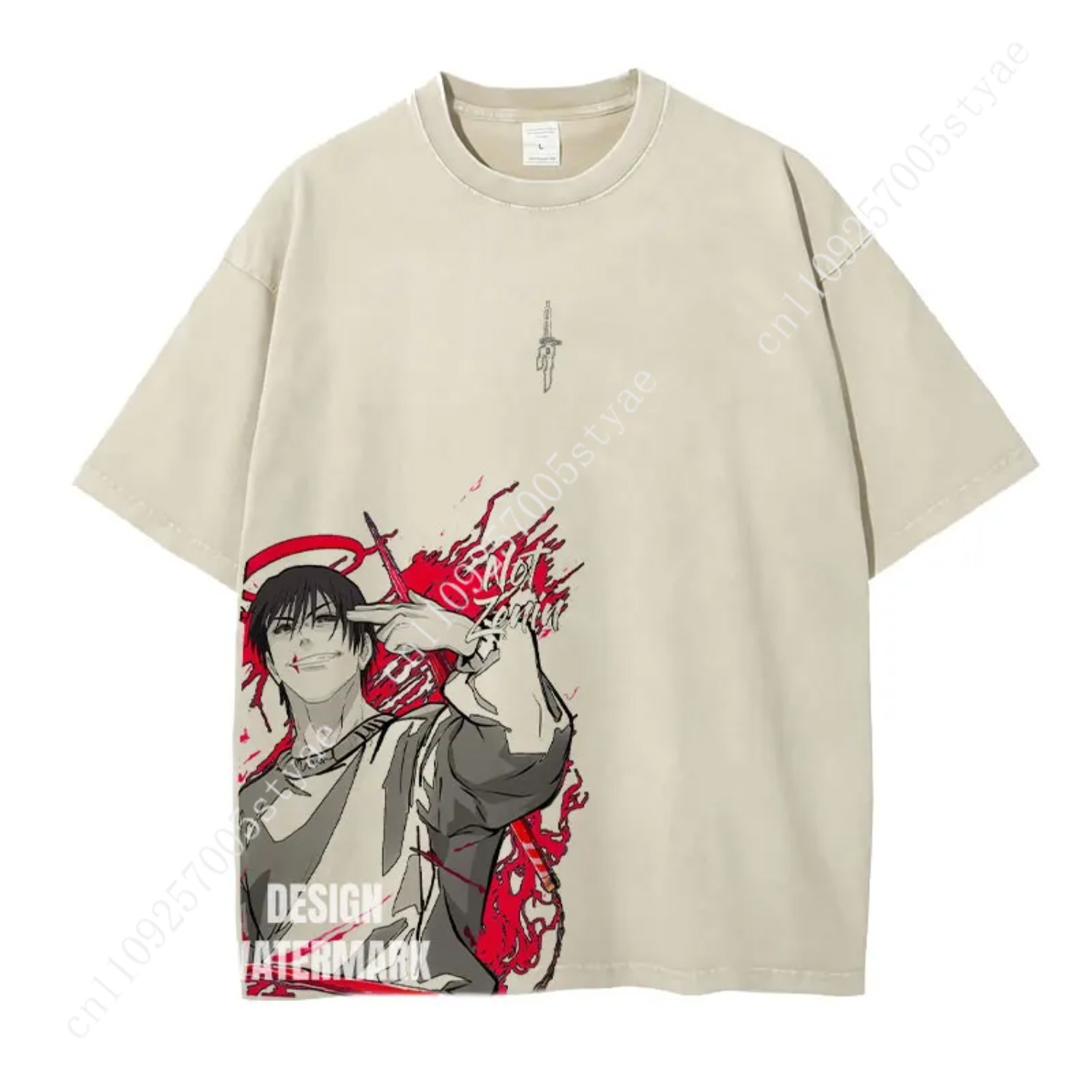 Gojo Satoru Graphic Tee  Anime - Yours Summer Clothing 评论和价格