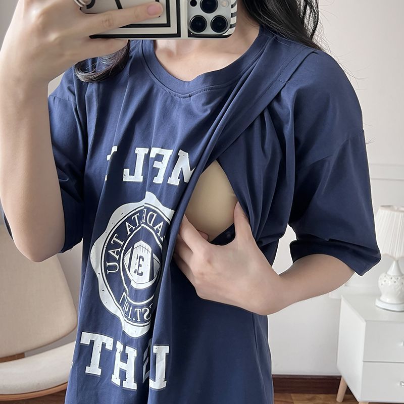 Nursing Dress Pregnant Breastf - Summer Clothing 评论和价格