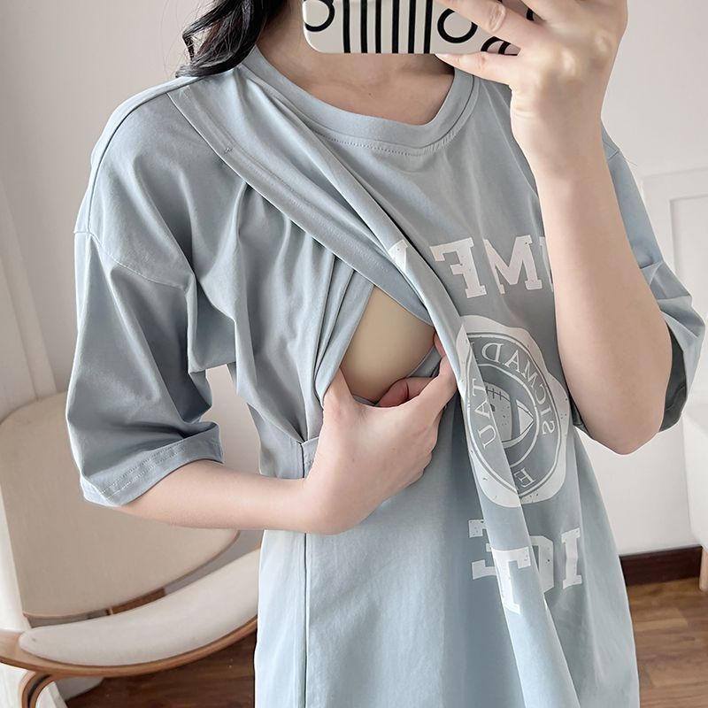 Nursing Dress Pregnant Breastf - Summer Clothing 评论和价格