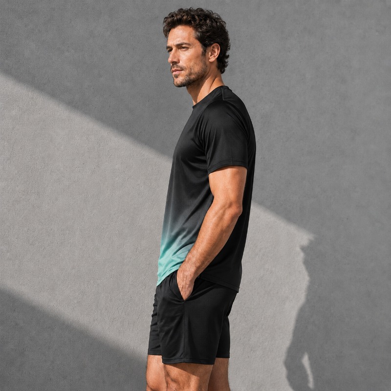 Men Quick Dry Sportswear Set 2 - Summer Clothing Haul 评论和价格
