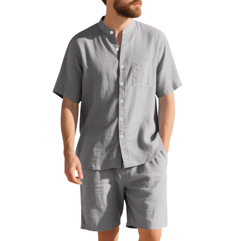 Summer Men's Linen Loose-Fit S - Summer Clothing For A Beach 评论和价格