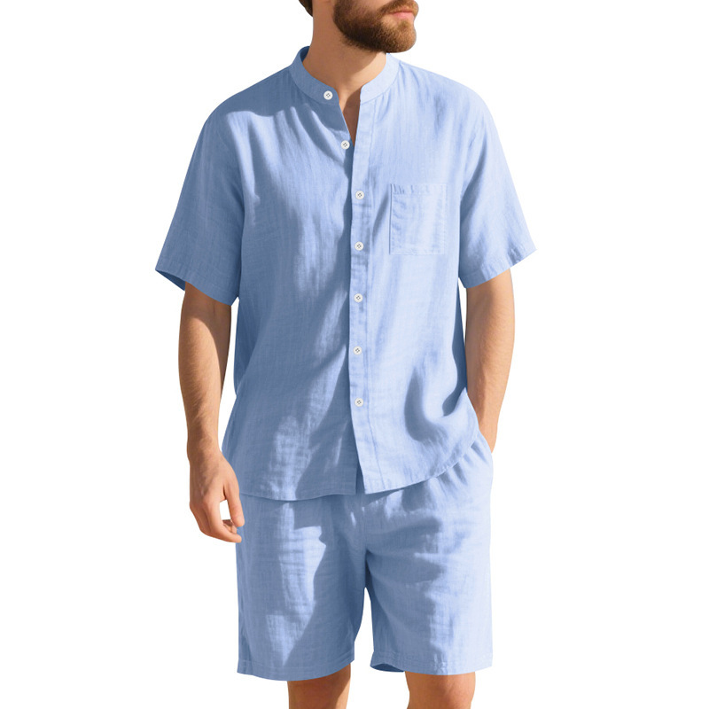 Summer Men's Linen Loose-Fit S - Summer Clothing For A Beach 评论和价格