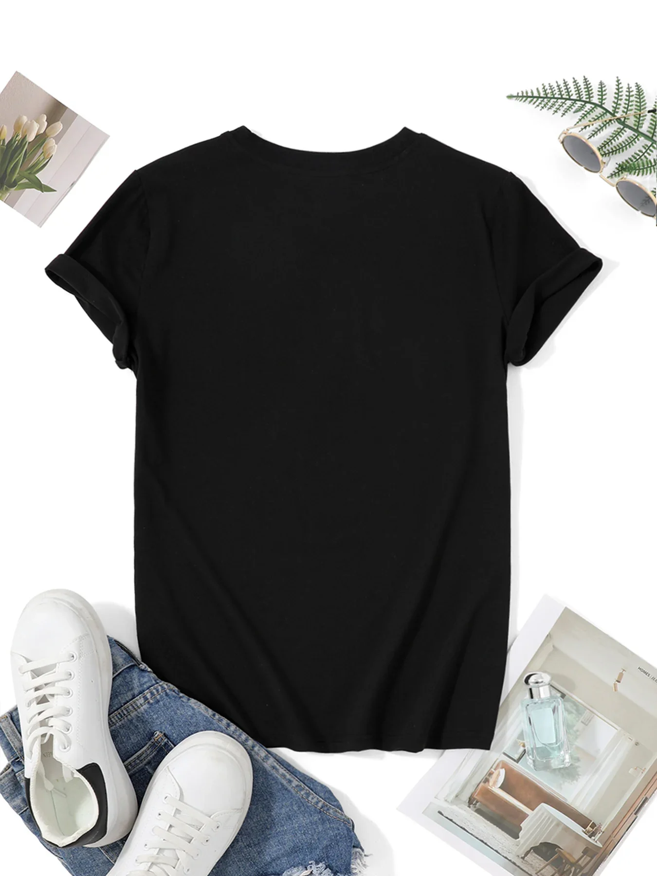 Crew Neck Casual Daily Top for - Summer Clothing Cartoon 评论和价格