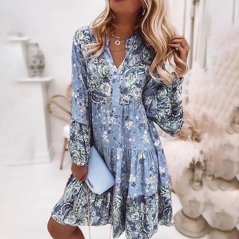 Casual Floral Print Dresses Fo - Summer Clothing Zara 评论和价格