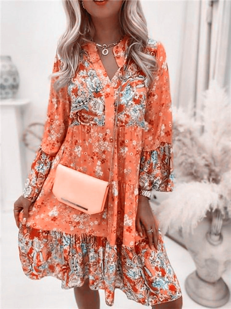 Casual Floral Print Dresses Fo - Summer Clothing Zara 评论和价格