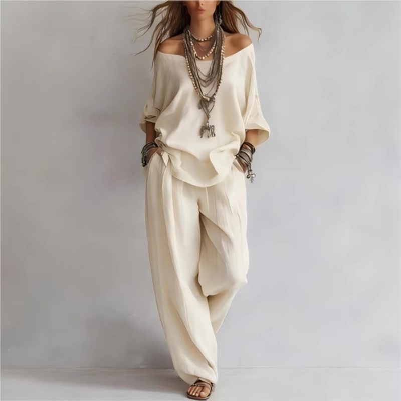 Summer New Casual Loose Linen  - Summer Linen Clothing For Women 评论和价格