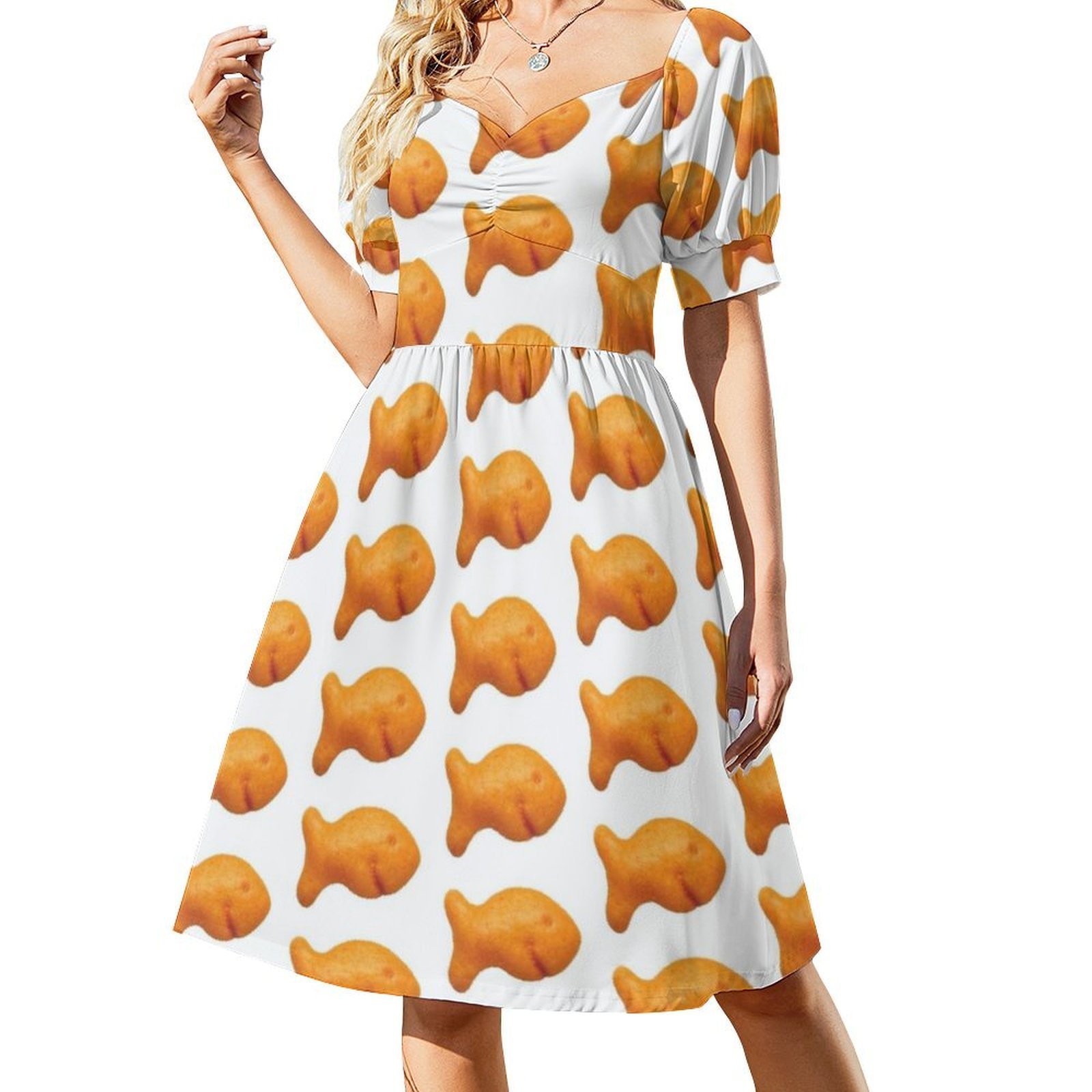 Goldfish Cracker Bohemian Slee - Summer Clothing For A Beach 评论和价格