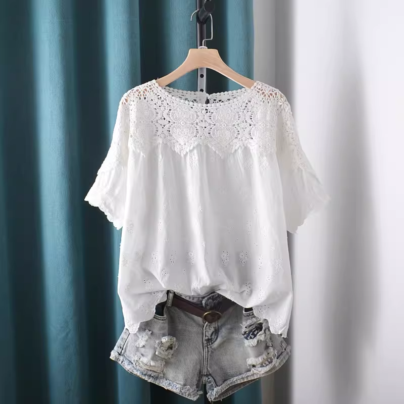 2026 Hollow Out Lace Patchwork - Summer Clothing Japan 评论和价格