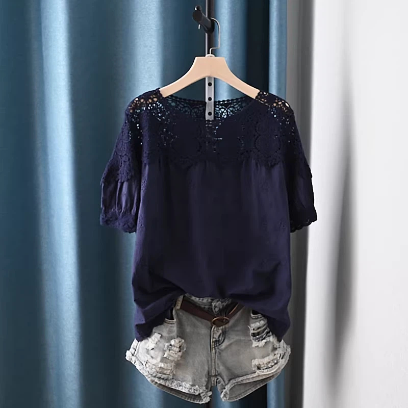 2026 Hollow Out Lace Patchwork - Summer Clothing Japan 评论和价格