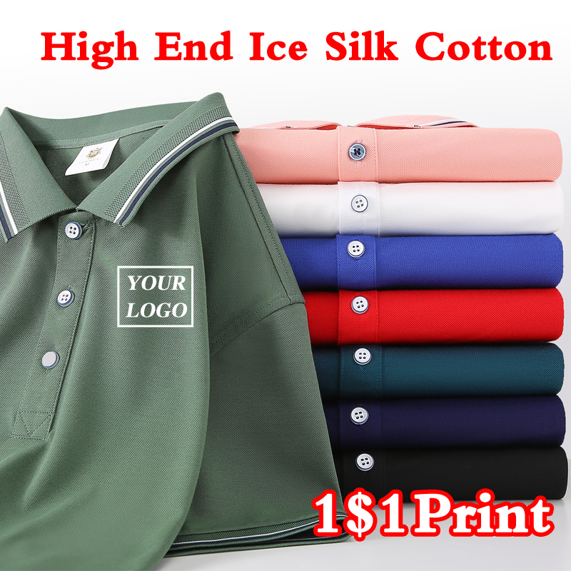 Customized LOGO Polo Shirt Men - Summer Clothing Bundle 评论和价格