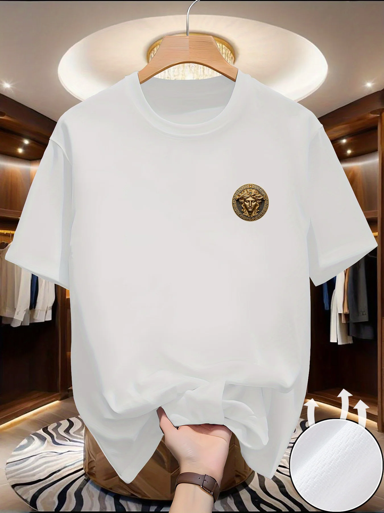 Men's Jewelry Girl Print T-shi - Summer Clothing Europe 评论和价格