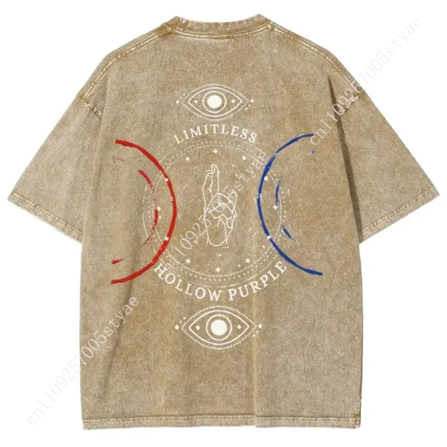 Anime  Gojo Satoru Print T-shi - Yours Summer Clothing 评论和价格