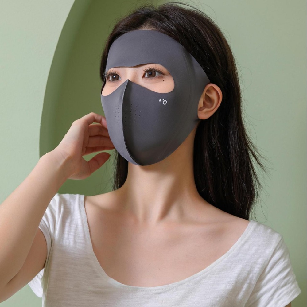 Polyester UPF50+ Sunscreen Mas - Summer Uv Clothing 评论和价格