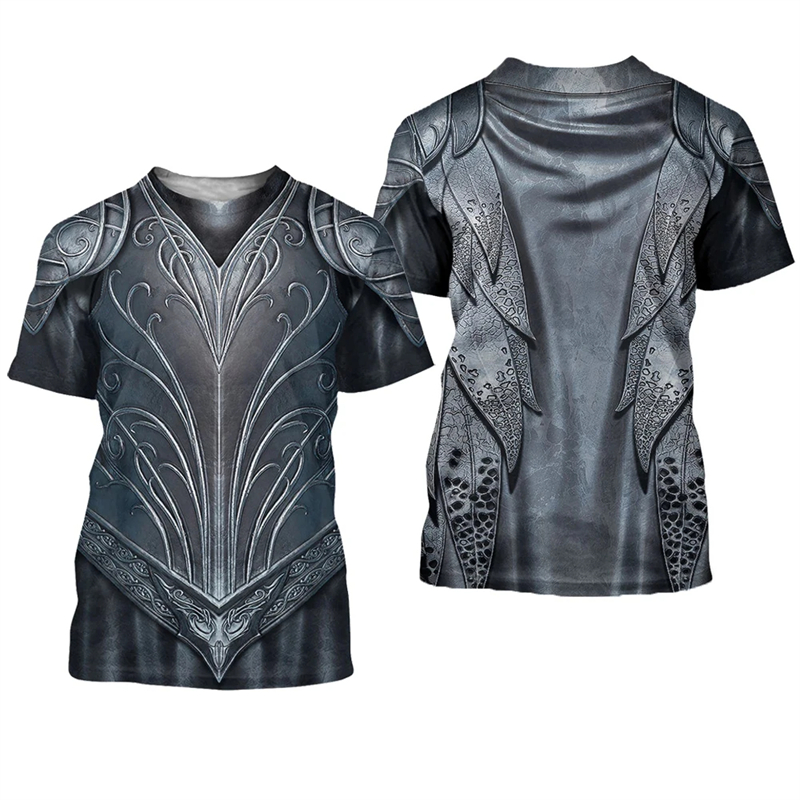 Knights Templar Graphic T-shir - Summer Knights Clothing 评论和价格