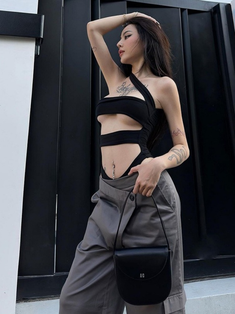 Solid Black Bodysuit Lingerie  - Summer Clothing Bundle 评论和价格