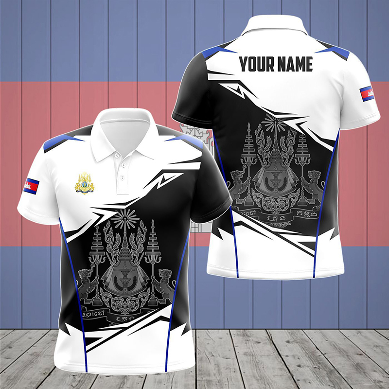 Custom Name Cambodia Flag Grap - Summer Clothing Boys 评论和价格