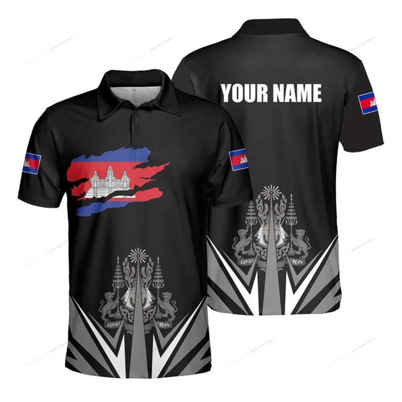 Custom Name Cambodia Flag Grap - Summer Clothing Boys 评论和价格