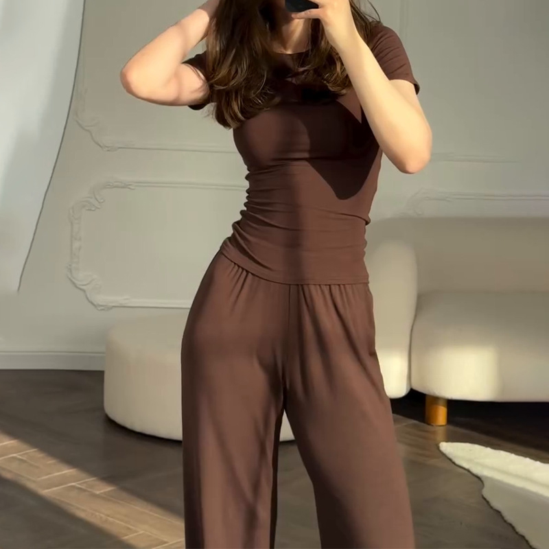 Casual Long Pants Suits Women  - Summer House Clothing 评论和价格