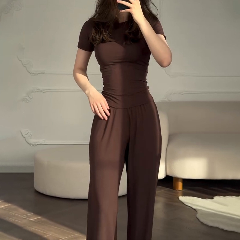 Casual Long Pants Suits Women  - Summer House Clothing 评论和价格
