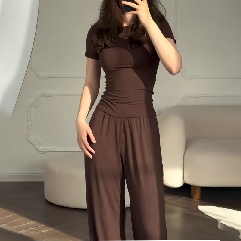 Casual Long Pants Suits Women  - Summer House Clothing 评论和价格