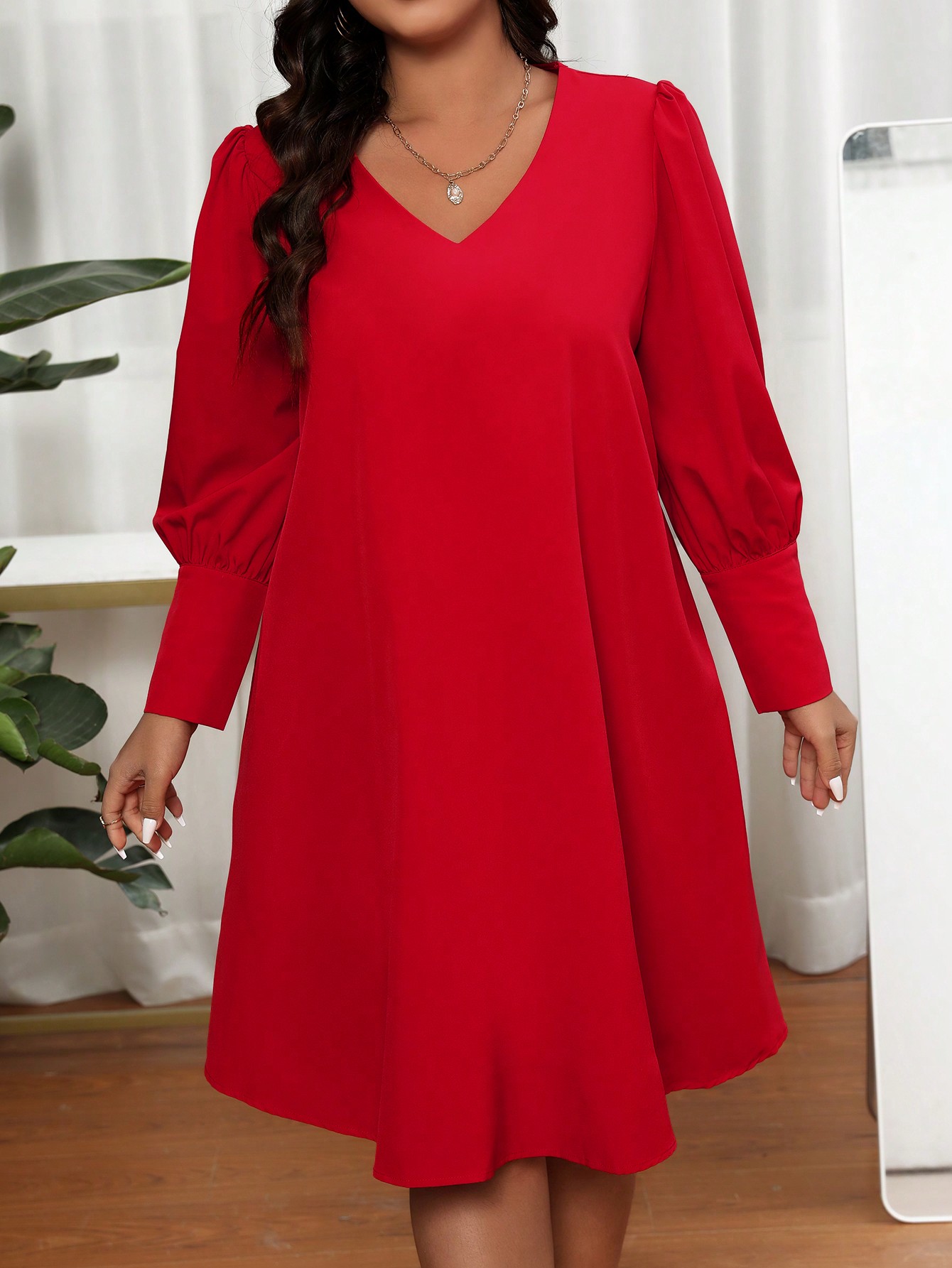 Women's Plus Size V Neck Lante - Summer Clothing Colors 评论和价格