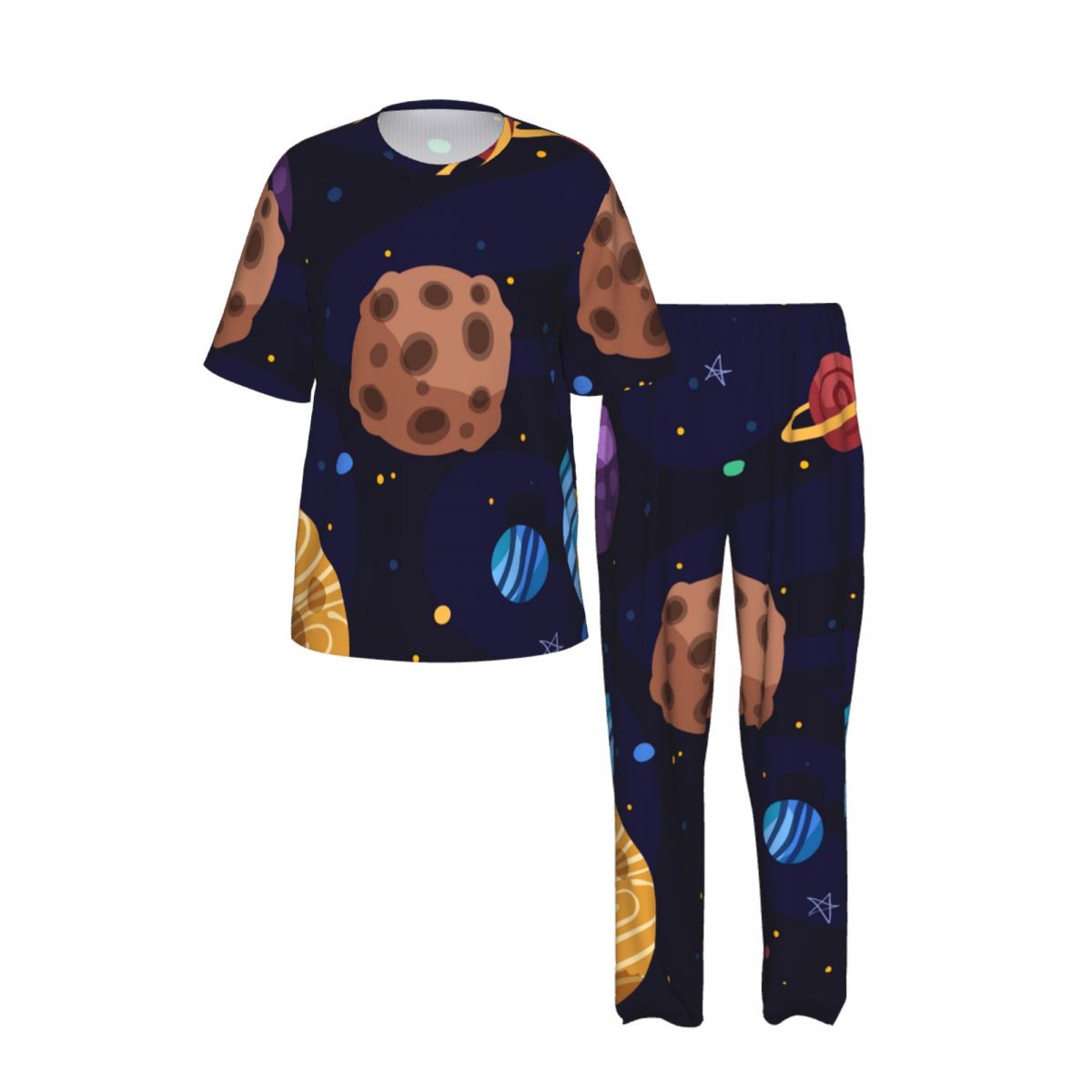 Men Pajamas Suit Short Sleeved - Summer Clothing Cartoon 评论和价格