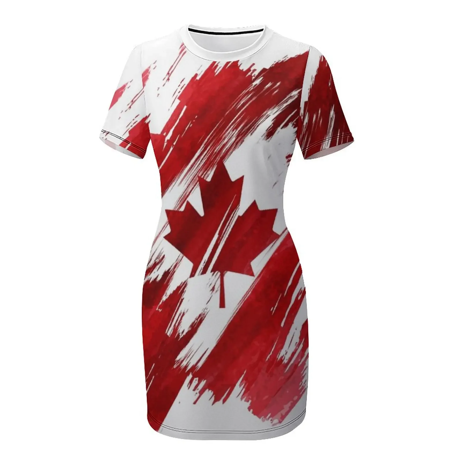 Canada Short-Sleeved Dress ele - Summer Clothing Women Canada 评论和价格