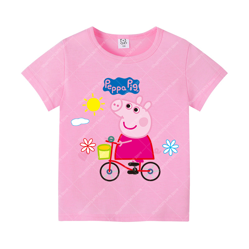 Kids Girl Cute Cotton T-shirt  - Summer Clothing Cartoon 评论和价格