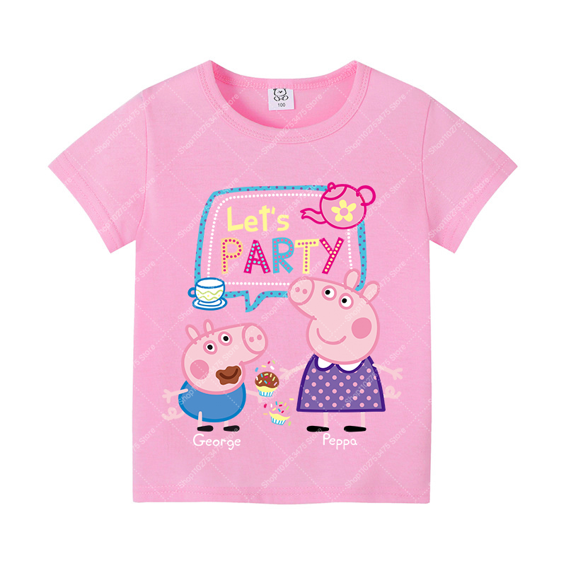 Kids Girl Cute Cotton T-shirt  - Summer Clothing Cartoon 评论和价格