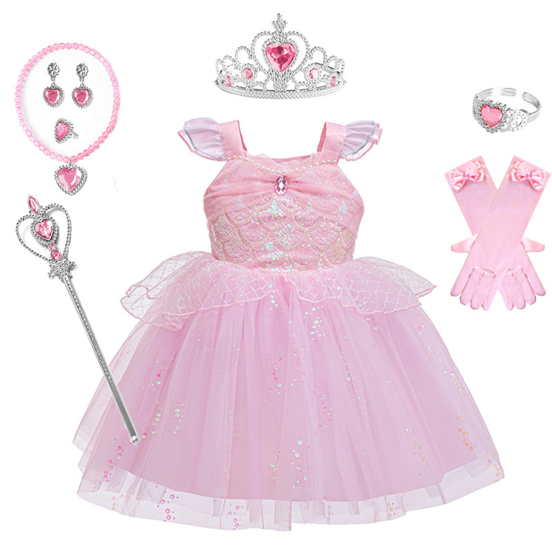 Girls Mermaid Tutu Dress Sequi - Summer Clothing Europe 评论和价格