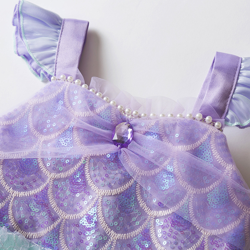 Girls Mermaid Tutu Dress Sequi - Summer Clothing Europe 评论和价格